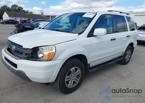 2004 Honda Pilot Ex-L from USA, damaged, VIN 2HKYF18504H556910